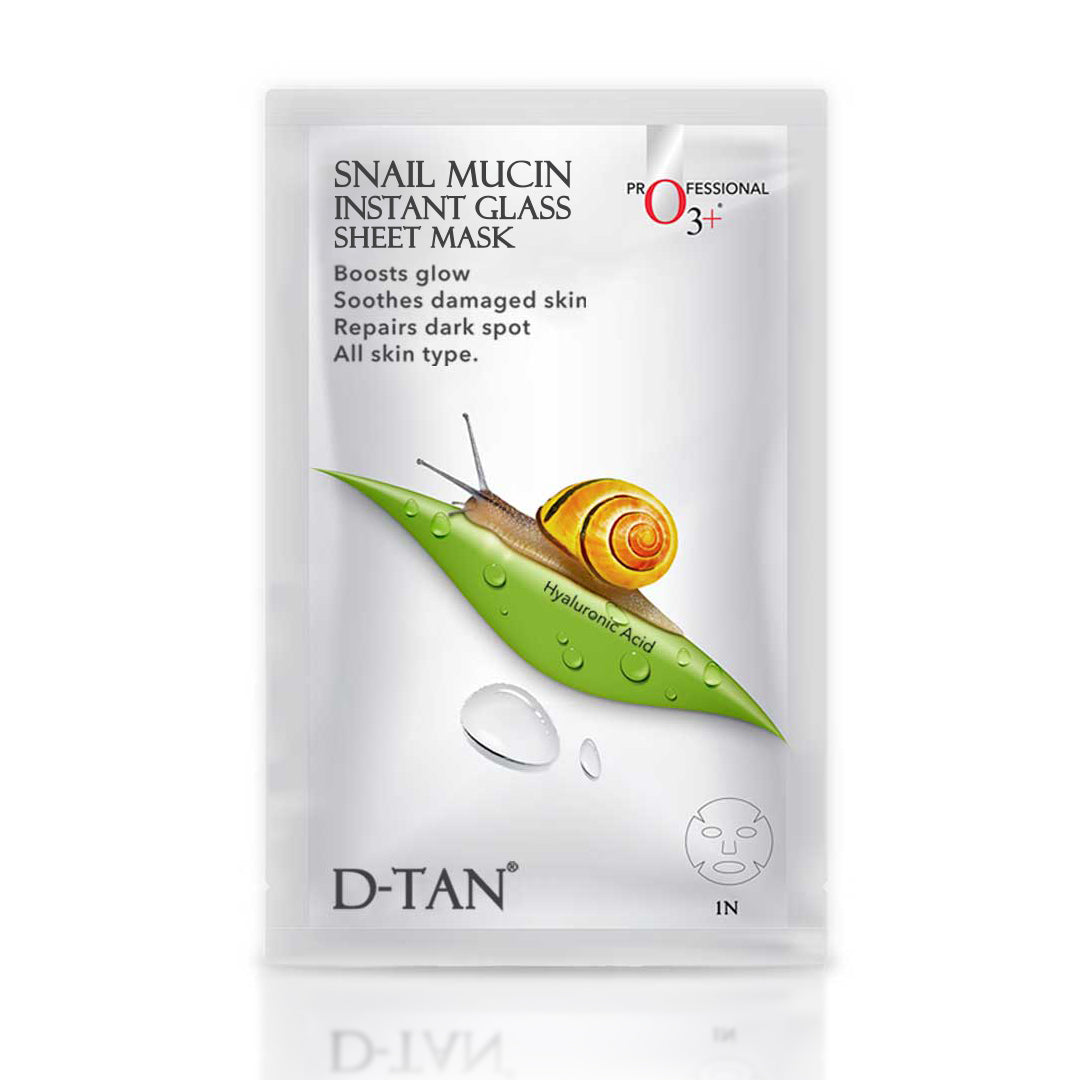 O3+ Snail Mucin Instant Glass Sheet Mask  30 ml