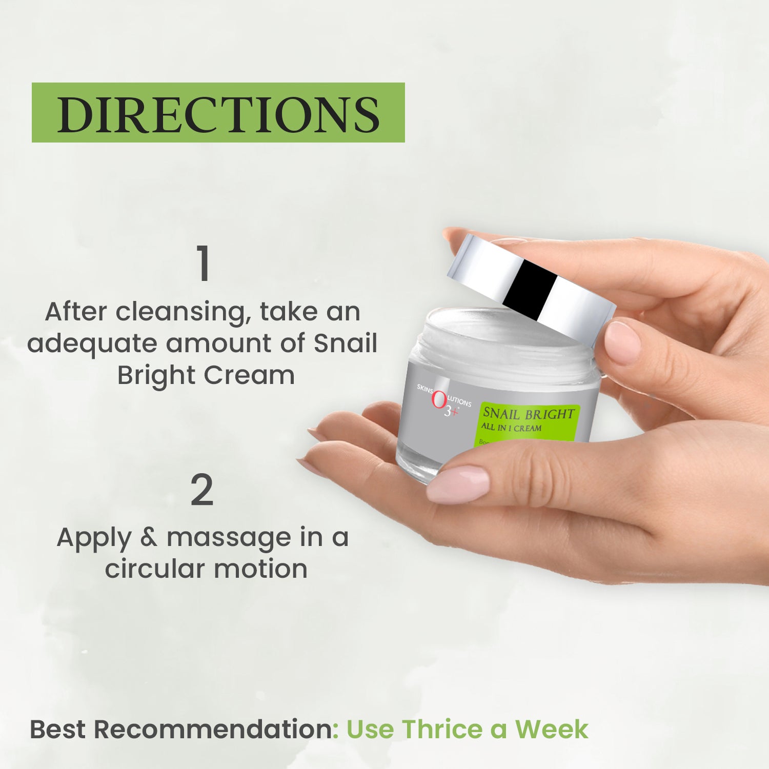 O3+ Snail Bright All-In-1 Cream (50gm)