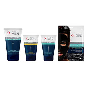 O3+ Alpha Men D-Tan Skin Care Grooming Kit
