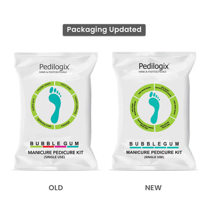 Pedilogix Bubblegum Manicure Pedicure Kit 55g+10ml