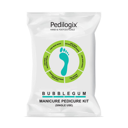 Pedilogix Bubblegum Manicure Pedicure Kit 55g+10ml