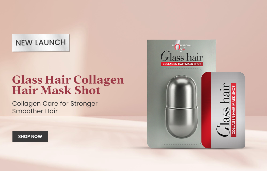 O3+ Glass Hair Collagen Hair Mask Shot for Smooth & Shiny Hair – 30 g
