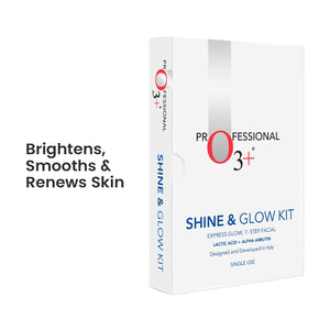 O3+ Shine & Glow Mono Dose Kit for Brightening & Even Skin Tone ( 37g + 9ml)