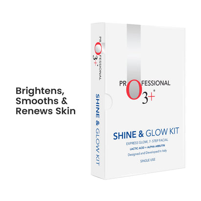 O3+ Shine & Glow Mono Dose Kit for Brightening & Even Skin Tone ( 37g + 9ml)