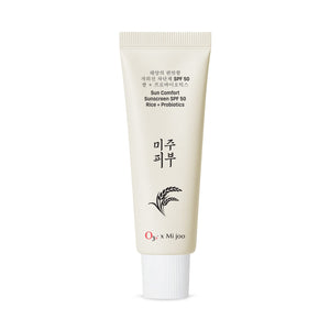 O3+ Mijoo Korea Sun Comfort Lightweight & Moisturising Sunscreen SPF 50 with Rice Probiotics 50g