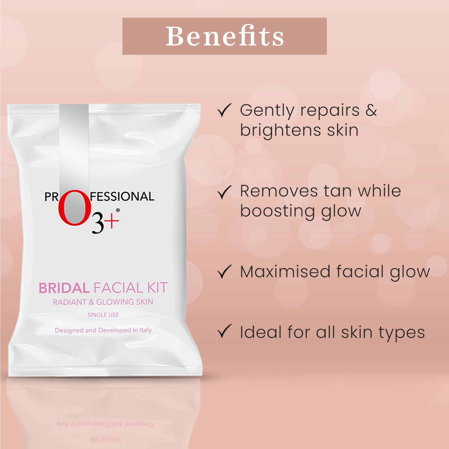Skincare Combo With Bridal Facial Kit for Radiant & Glowing Skin 120g,Bridal Radiance Facewash 75g & UVA UVB Ultra Light Sunscreen With SPF50 PA+++ 75g | All Skin type