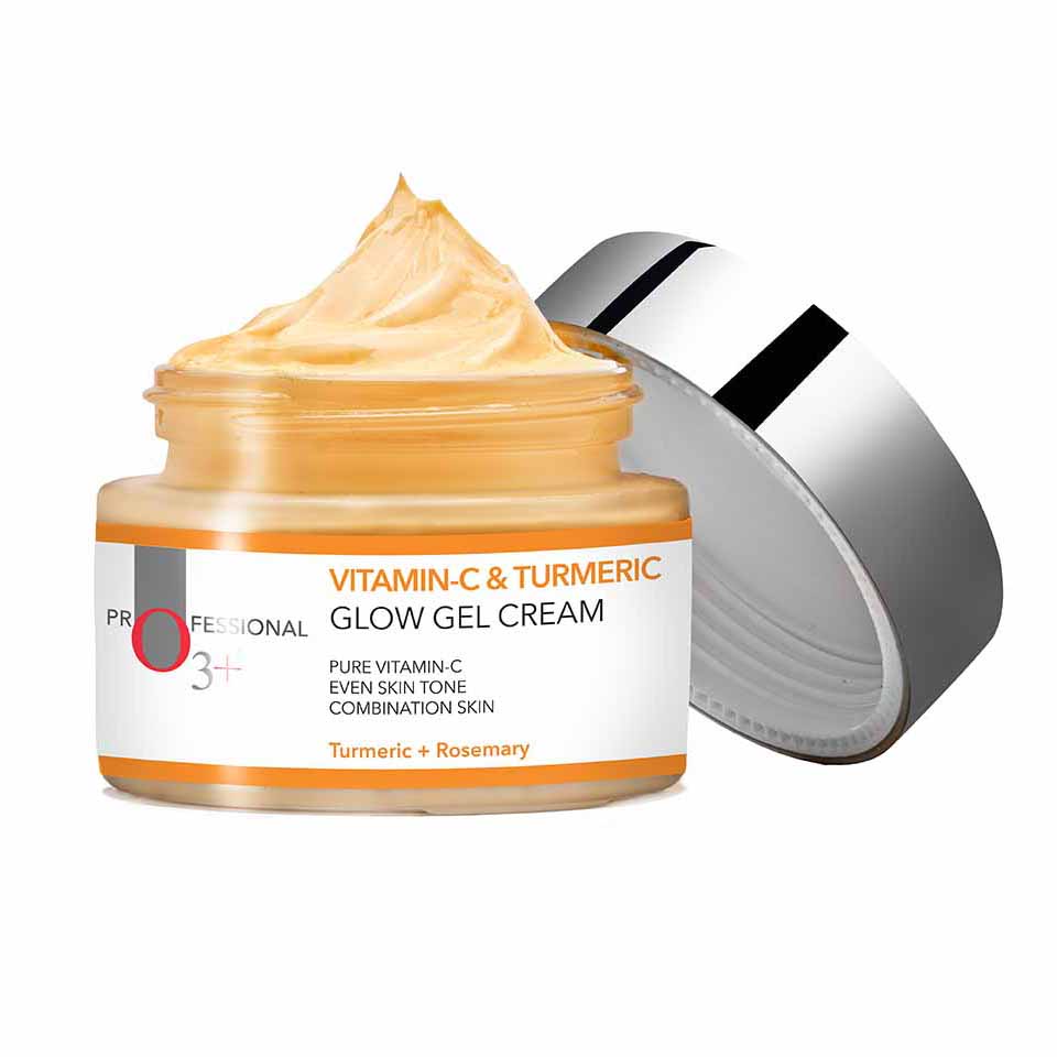 Vitamin- C & Turmeric Glow Gel Cream for Dark Spots & Acne Scars (50g)