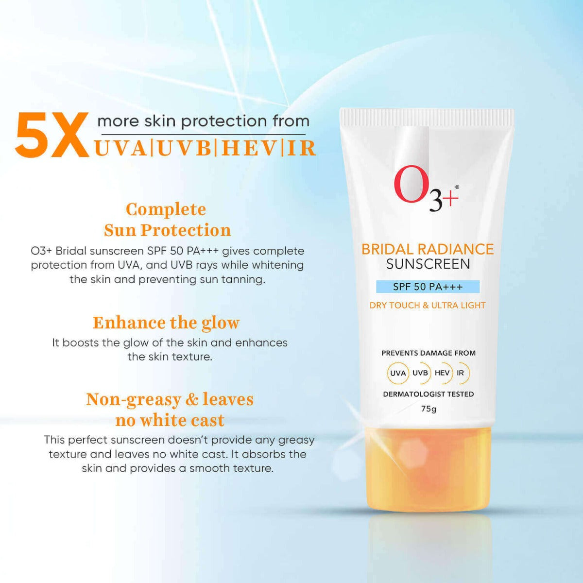 Bridal Radiance Sunscreen SPF 50 PA +++ (75g)