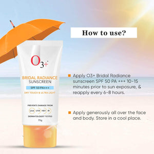 Bridal Radiance Sunscreen SPF 50 PA +++ (75g)