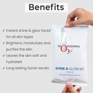 O3+ Shine & Glow Mono Dose Kit for Brightening & Even Skin Tone (38g)