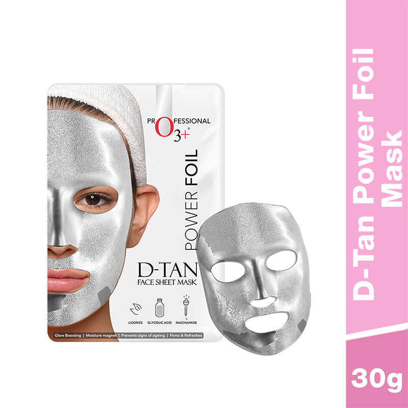 O3+  Power Foil D Tan face sheet mask