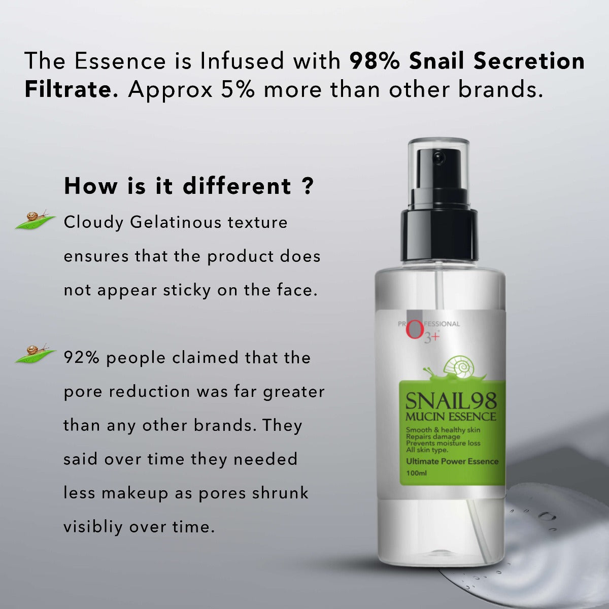 O3+ Snail 98 Mucin Essence (100ml)