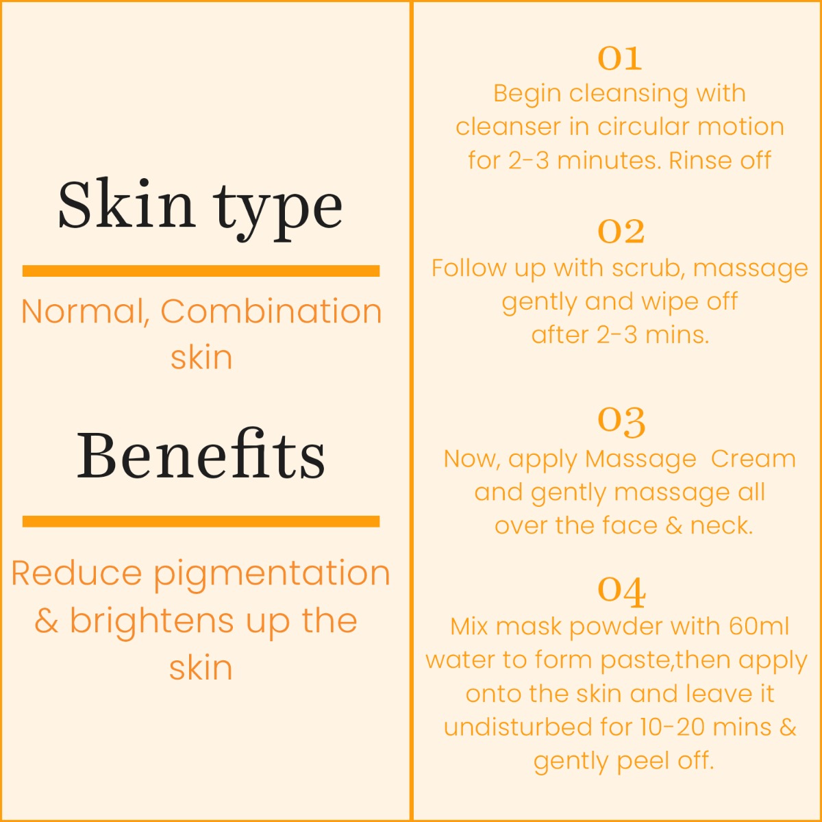 Vitamin C Facial kit peel off for Pigmentation (45g)