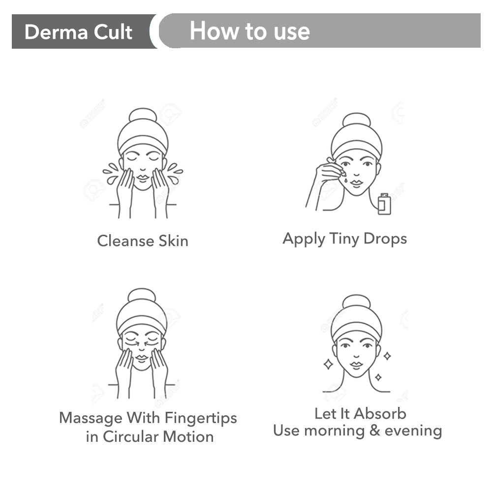 Derma Cult 100% Squalene Facial Oil to Moisturise, Nourish and Reduce Finelines (30ml)