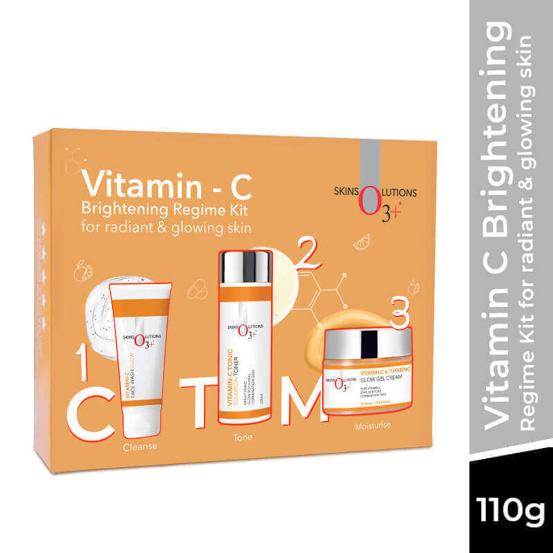 O3+ Vitamin-C Brightening Regime Kit for radiant & glowing skin (110g)