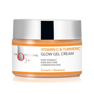 Vitamin- C & Turmeric Glow Gel Cream for Dark Spots & Acne Scars (50g)