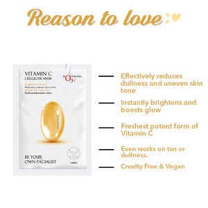 Facialist Vitamin C Cellulose sheet Mask for pigmentation and uneven skin (30g)