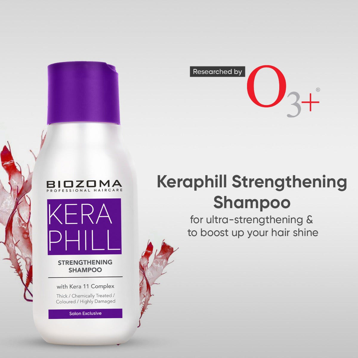 Biozoma Keraphill Strengthening Shampoo for Stronger & Longer Hair 330ml