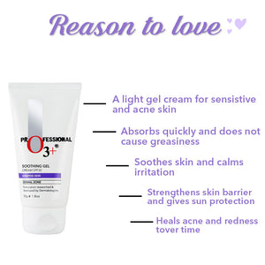 SPF 30 Soothing Gel Cream For Acne