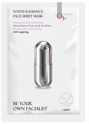 O3+ Facialist Youth Radiance Sheet Mask With Glycolic