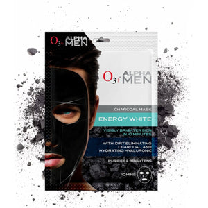 ALPHA MEN Energy White Charcoal Face Sheet Mask 30g